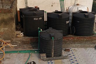 Overhead Water Tank Cleaning